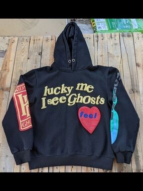 2000's lucky me I see ghosts Kanye West hoodie  men's size Medium